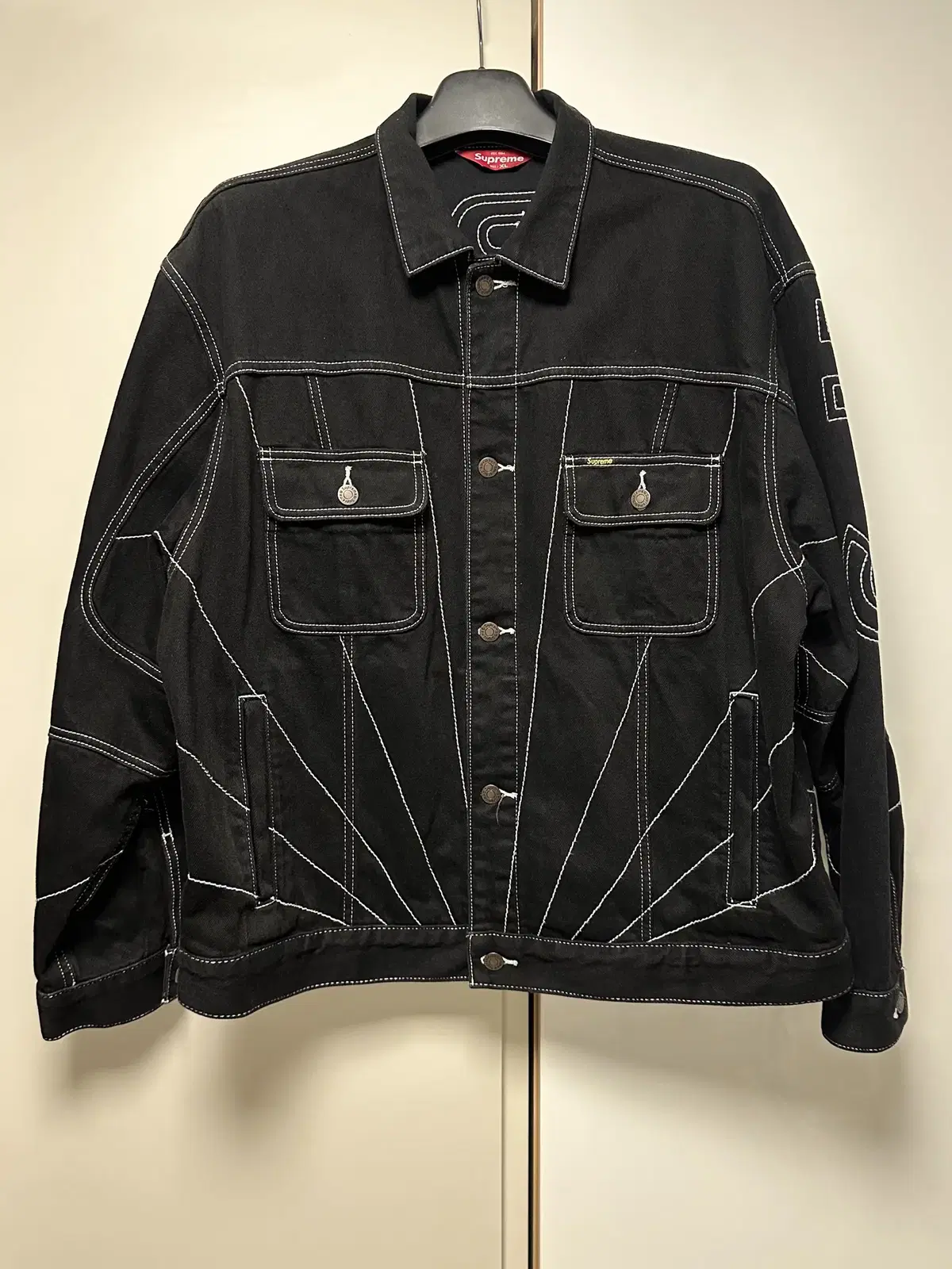 25S Supreme Hooded Denim Shirt ブラック Supreme Hooded Denim Shirt Black Men's - SS25 - US